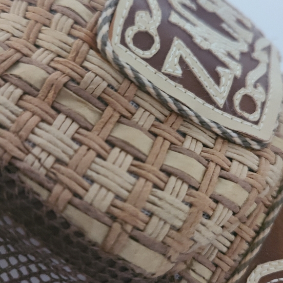 Zacatecas Woven Brown Cap Women's Snapback - Picture 3 of 6